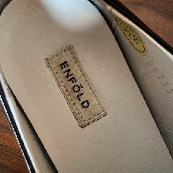 Enföld $350 Black and White Sneaker/ Loafer 37 7 JAPAN Limited - Picture 5 of 9